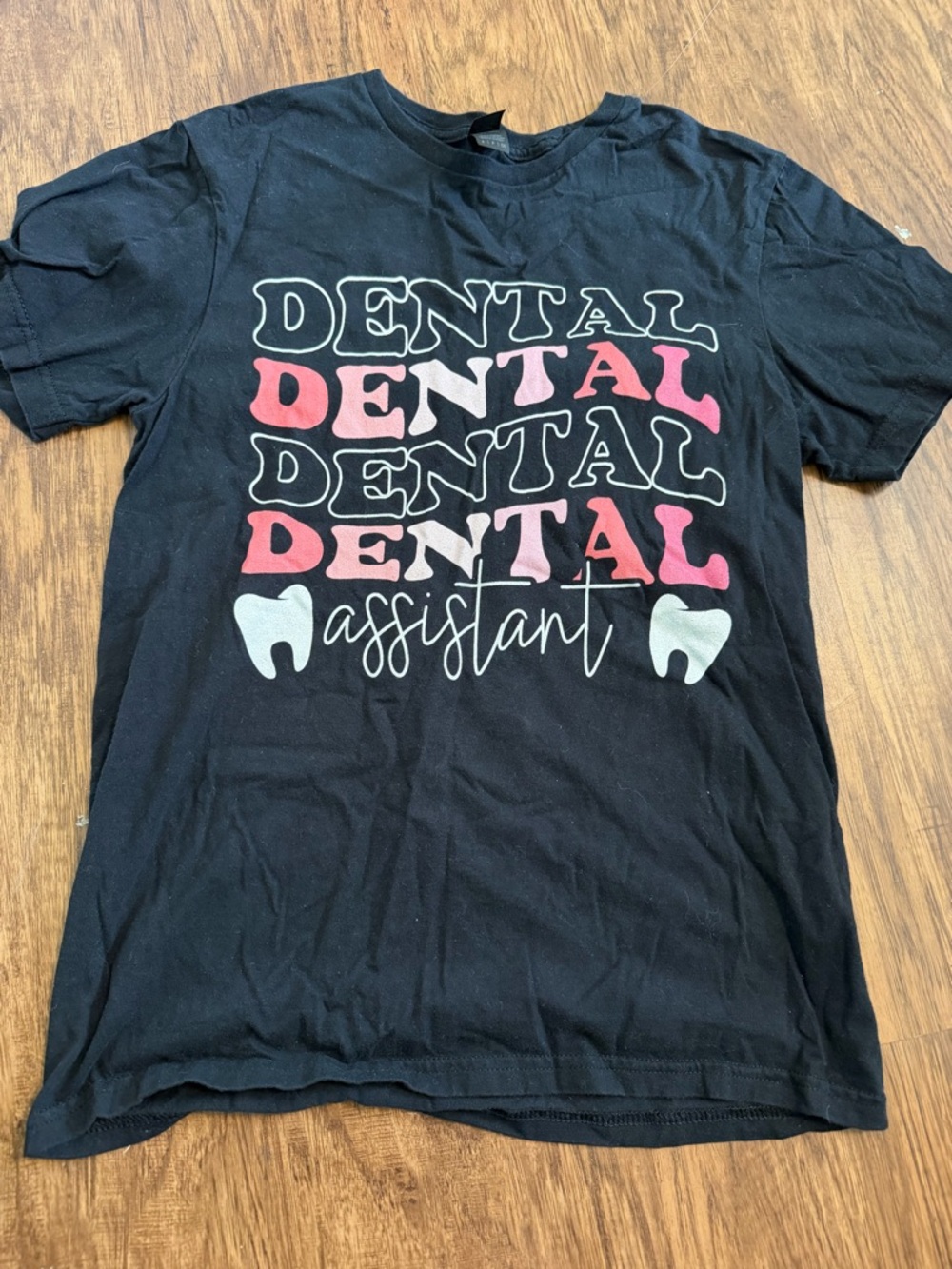 3/$10 Black 'Dental Assistant' Graphic Tee